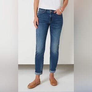J. JILL || The Boyfriend Straight Leg Blue Jeans. Sz. 6P